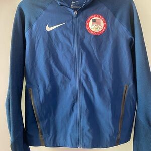 Nike Blue Olympic Team Performance Jacket 2016 Rio Games Full Zip
